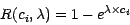 \begin{displaymath}
R(c_{i},\lambda )=1-e^{\lambda \times c_{i}}
\end{displaymath}